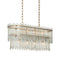 Currey and Company - Eight Light Chandelier - Electra - Clear / Antique Brass- Union Lighting Luminaires Decor