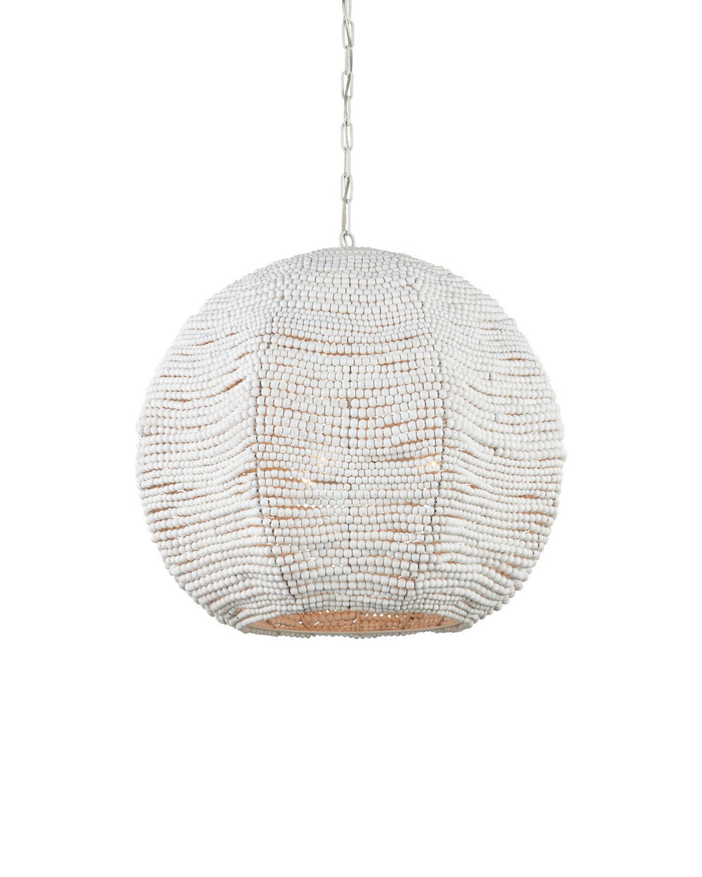 Currey and Company - Three Light Pendant - Octavia - Whitewash / White- Union Lighting Luminaires Decor
