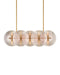Currey and Company - Ten Light Chandelier - Whirlwind - Pale Pink / Brass- Union Lighting Luminaires Decor