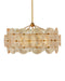 Currey and Company - Six Light Chandelier - Whirlwind - Pale Yellow / Brass- Union Lighting Luminaires Decor