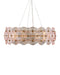 Currey and Company - Ten Light Chandelier - Whirlwind - Pale Pink / Brass- Union Lighting Luminaires Decor