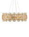 Currey and Company - Ten Light Chandelier - Whirlwind - Pale Yellow / Brass- Union Lighting Luminaires Decor