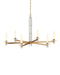 Currey and Company - LED Chandelier - Marcelo - Clear / Antique Brass / White- Union Lighting Luminaires Decor
