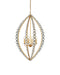 Currey and Company - Four Light Chandelier - Amadora - Clear / Antique Gold Leaf- Union Lighting Luminaires Decor