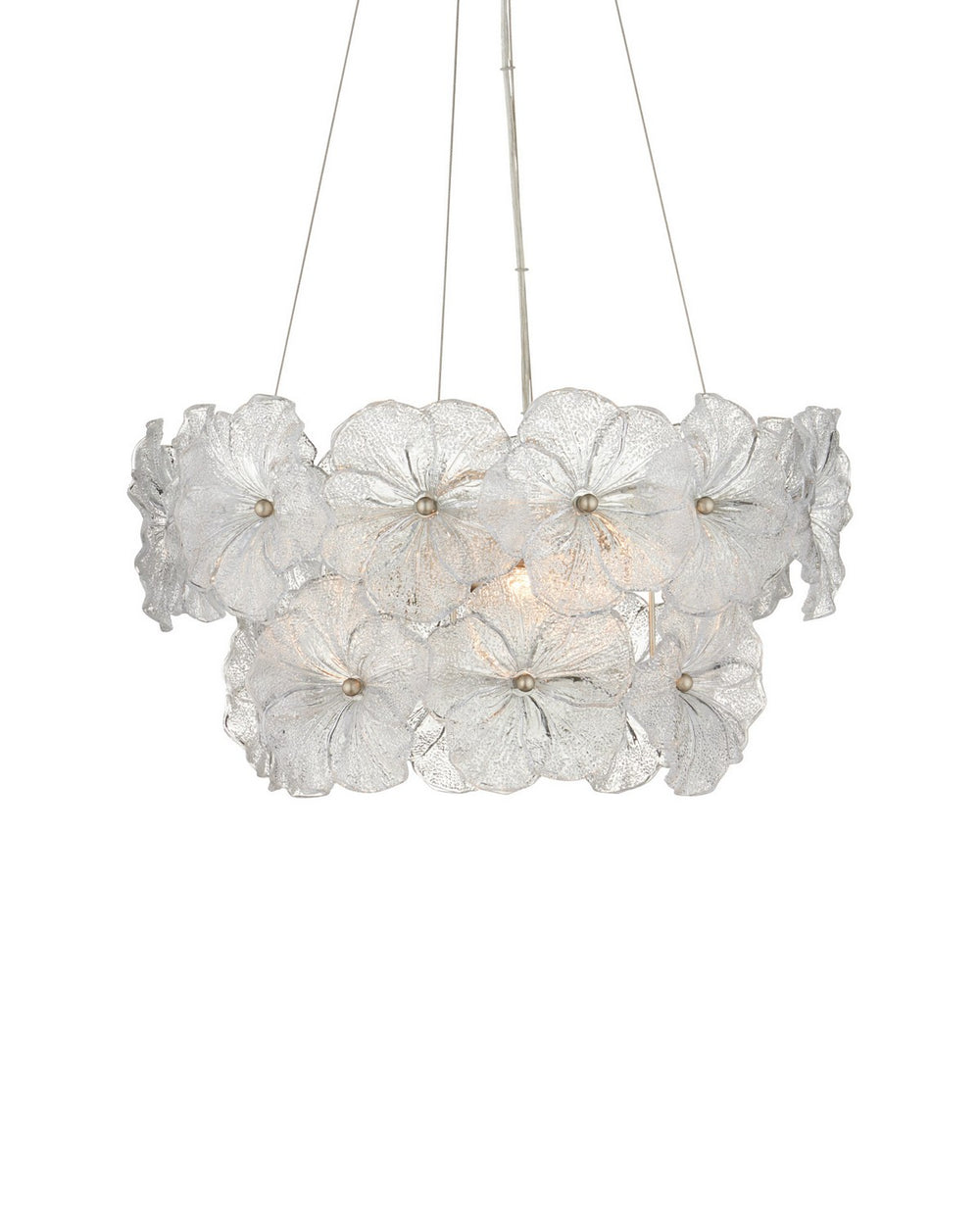 Currey and Company - Three Light Chandelier - Mallow - Clear / Champagne- Union Lighting Luminaires Decor