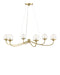 Currey and Company - LED Chandelier - Wexler - Polished Antique Brass / Clear- Union Lighting Luminaires Decor