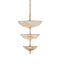 Currey and Company - Six Light Chandelier - Volterra - Natural / Antique Brass- Union Lighting Luminaires Decor