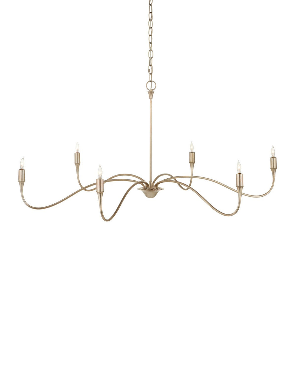 Currey and Company - Six Light Chandelier - Lardner - Champagne- Union Lighting Luminaires Decor