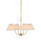 Currey and Company - Four Light Chandelier - Cedric - Brass- Union Lighting Luminaires Decor