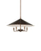 Currey and Company - Five Light Chandelier - Barnaba - Brushed Brown / Off-White- Union Lighting Luminaires Decor