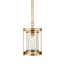 Currey and Company - One Light Pendant - Pippin - Antique Brass / Clear- Union Lighting Luminaires Decor