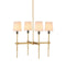 Currey and Company - Four Light Chandelier - Grigsby - Antique Brass / Bronze- Union Lighting Luminaires Decor
