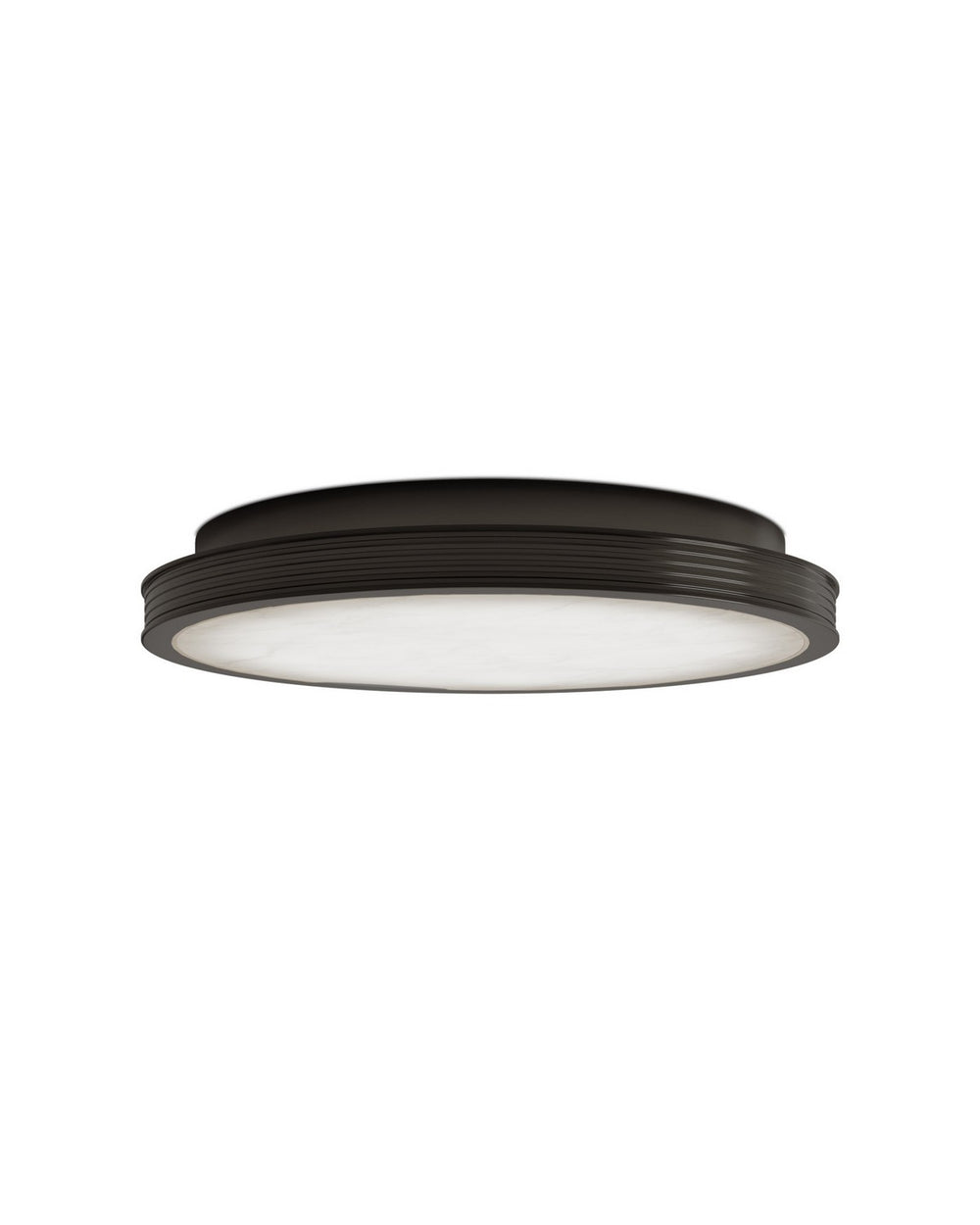 Currey and Company - LED Flush Mount - Aydan - Natural / Oil Rubbed Bronze- Union Lighting Luminaires Decor