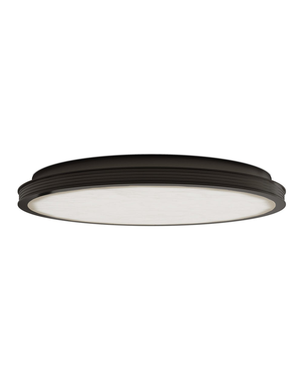 Currey and Company - LED Flush Mount - Aydan - Natural / Oil Rubbed Bronze- Union Lighting Luminaires Decor