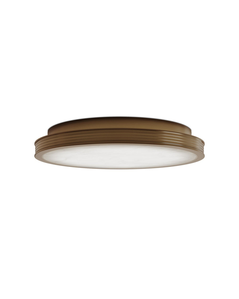 Currey and Company - LED Flush Mount - Aydan - Natural / Brushed Brass- Union Lighting Luminaires Decor
