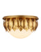 Currey and Company - LED Flush Mount - Paestum - Antique Gold Leaf / Antique Gold / Sugar White- Union Lighting Luminaires Decor