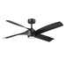 Kendal Canada - 52" Ceiling Fan - Swish - Black- Union Lighting Luminaires Decor