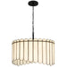 Quoizel - Four Light Pendant - Annabelle - Matte Black- Union Lighting Luminaires Decor