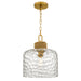 Quoizel - One Light Pendant - Baltic - Brushed Gold- Union Lighting Luminaires Decor