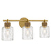 Quoizel - Three Light Vanity - Baltic - Brushed Gold- Union Lighting Luminaires Decor
