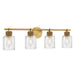 Quoizel - Four Light Vanity - Baltic - Brushed Gold- Union Lighting Luminaires Decor