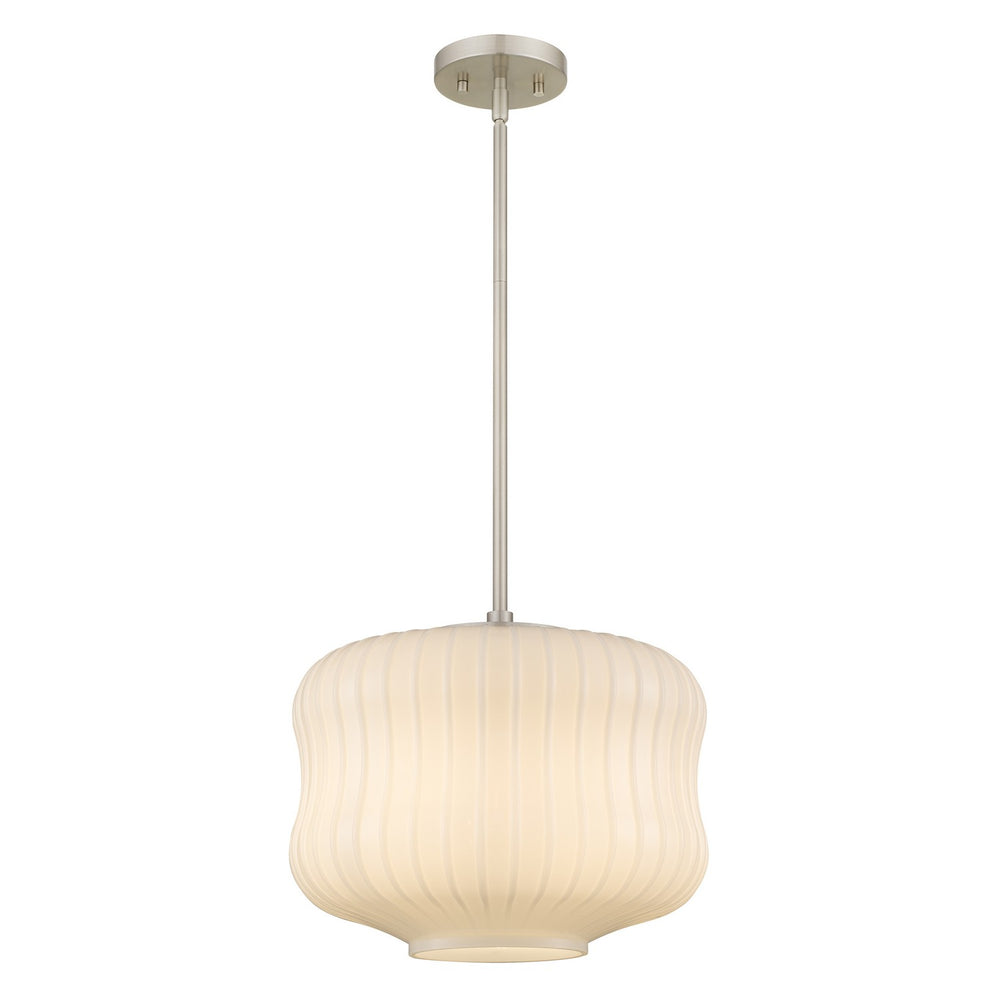 Quoizel - One Light Pendant - Cara - Brushed Nickel- Union Lighting Luminaires Decor