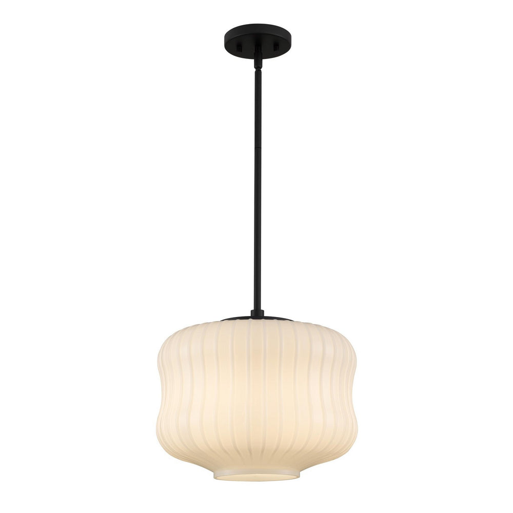 Quoizel - One Light Pendant - Cara - Matte Black- Union Lighting Luminaires Decor