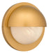 Quoizel - LED Outdoor Wall Lantern - Harlowe - Nouveau Painted Weathered Brass- Union Lighting Luminaires Decor