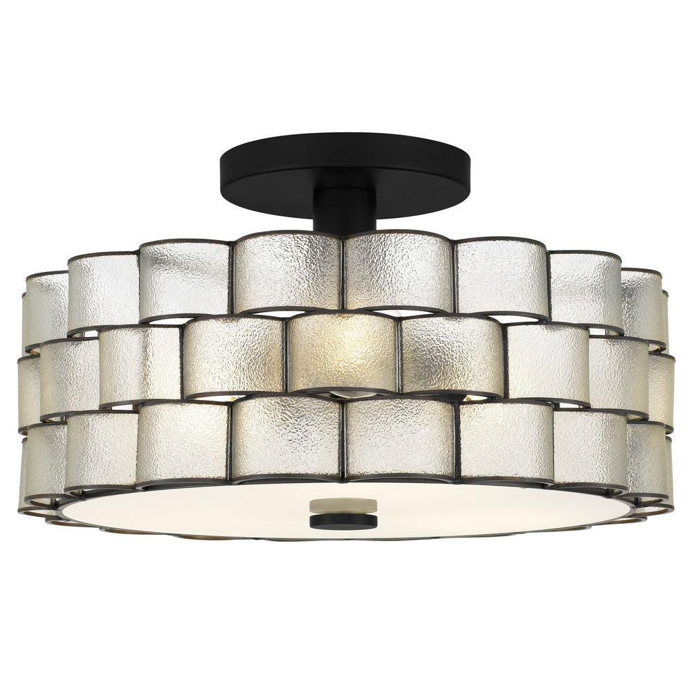 Quoizel - Three Light Semi-Flush Mount - Rory - Matte Black- Union Lighting Luminaires Decor