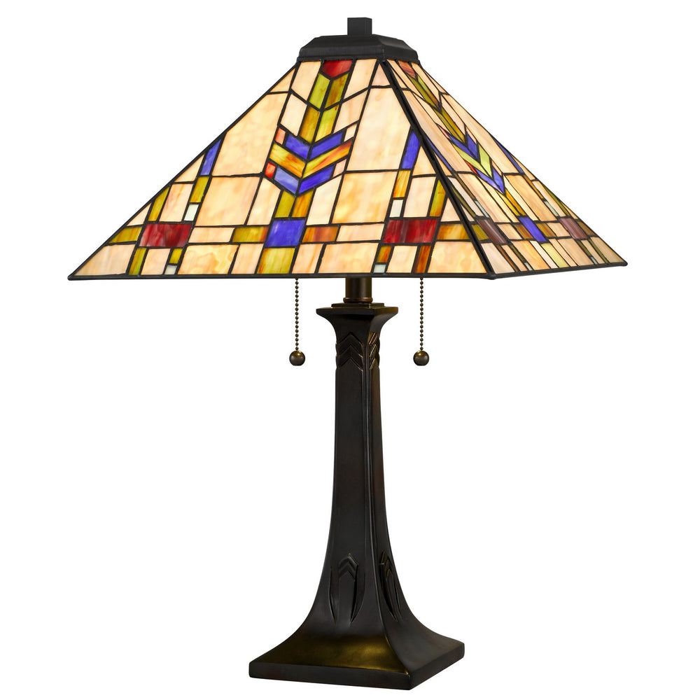 Quoizel - Two Light Table Lamp - Draxen - Valiant Bronze- Union Lighting Luminaires Decor