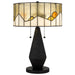 Quoizel - Two Light Table Lamp - Blackwood - Matte Black- Union Lighting Luminaires Decor