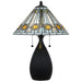 Quoizel - Two Light Table Lamp - Ayla - Matte Black- Union Lighting Luminaires Decor