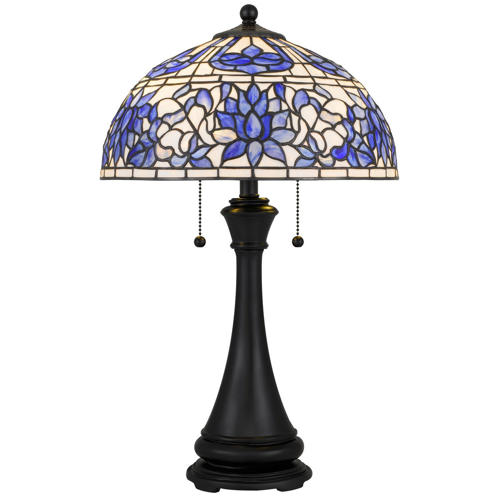 Quoizel - Two Light Table Lamp - Wisteria Bloom - Matte Black- Union Lighting Luminaires Decor
