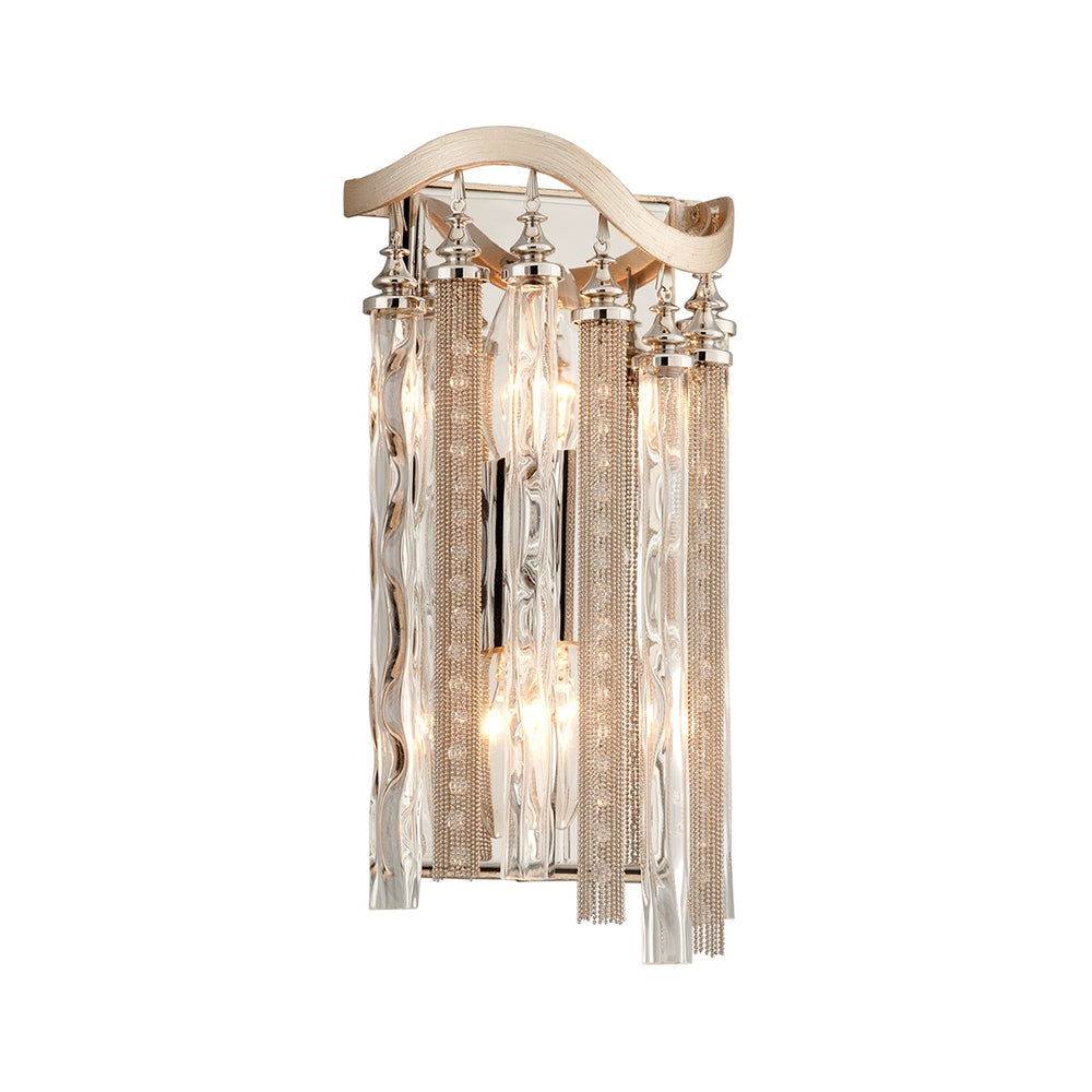 Corbett Lighting Canada - Two Light Wall Sconce - Chimera - Tranquility Silver Leaf- Union Lighting Luminaires Decor