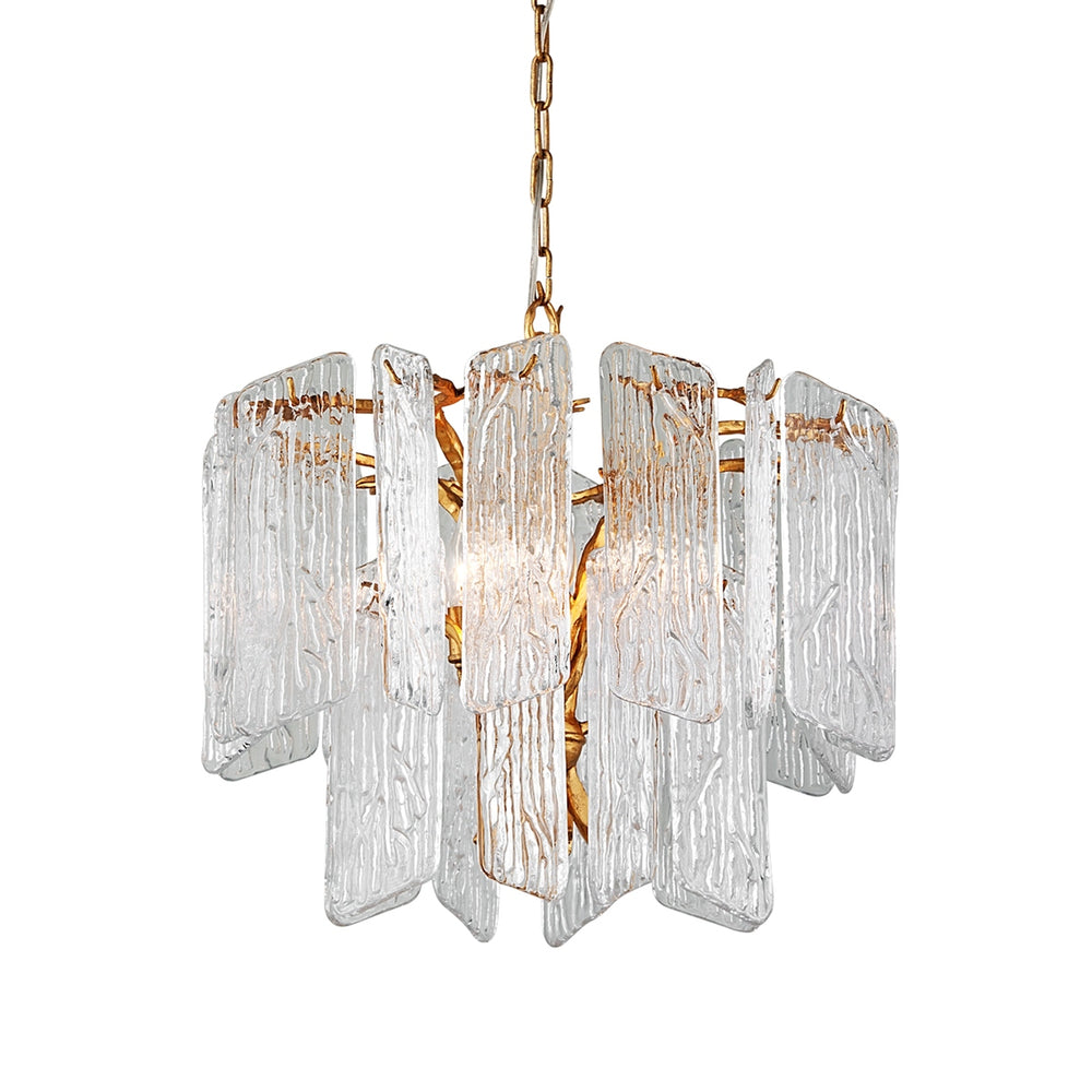 Corbett Lighting Canada - Four Light Chandelier - Piemonte - Gold Leaf- Union Lighting Luminaires Decor