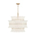 Crystorama - Eight Light Chandelier - Abigail - Aged Brass- Union Lighting Luminaires Decor