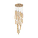 Crystorama - LED Pendant - Addis - Aged Brass- Union Lighting Luminaires Decor