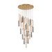 Crystorama - LED Pendant - Addis - Aged Brass- Union Lighting Luminaires Decor