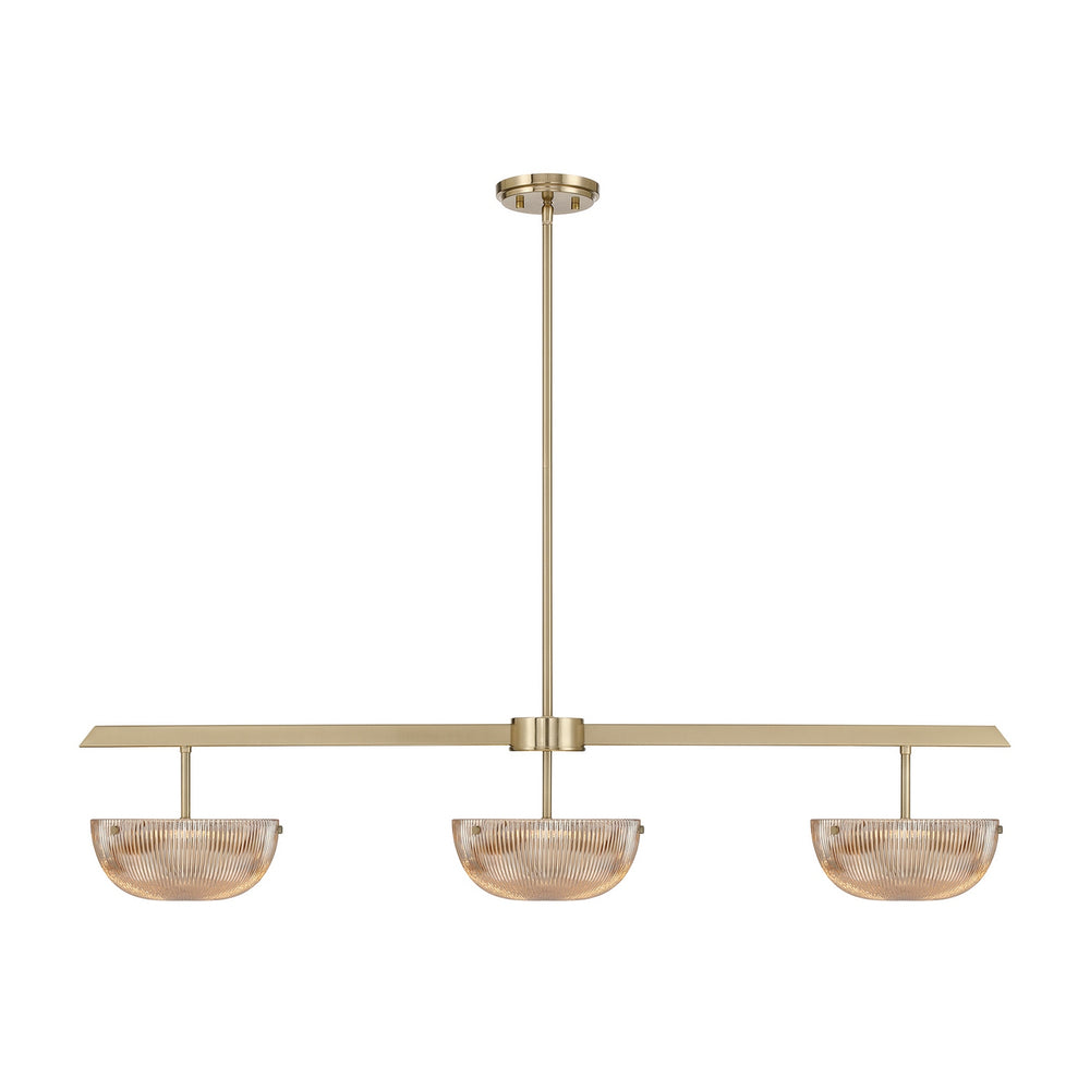 Savoy House - LED Linear Chandelier - Hubbard - Noble Brass- Union Lighting Luminaires Decor