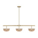Savoy House - LED Linear Chandelier - Hubbard - Noble Brass- Union Lighting Luminaires Decor