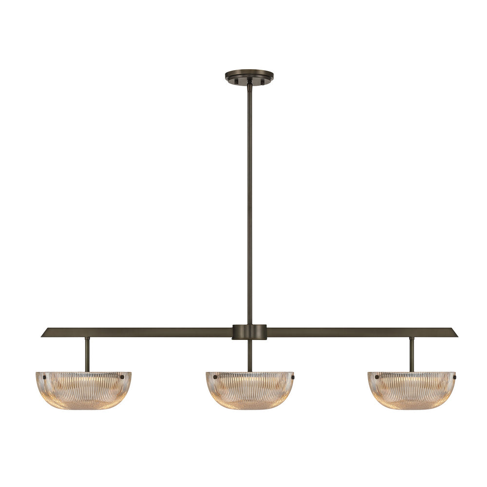 Savoy House - LED Linear Chandelier - Hubbard - Mediterranean Bronze- Union Lighting Luminaires Decor