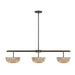 Savoy House - LED Linear Chandelier - Hubbard - Mediterranean Bronze- Union Lighting Luminaires Decor