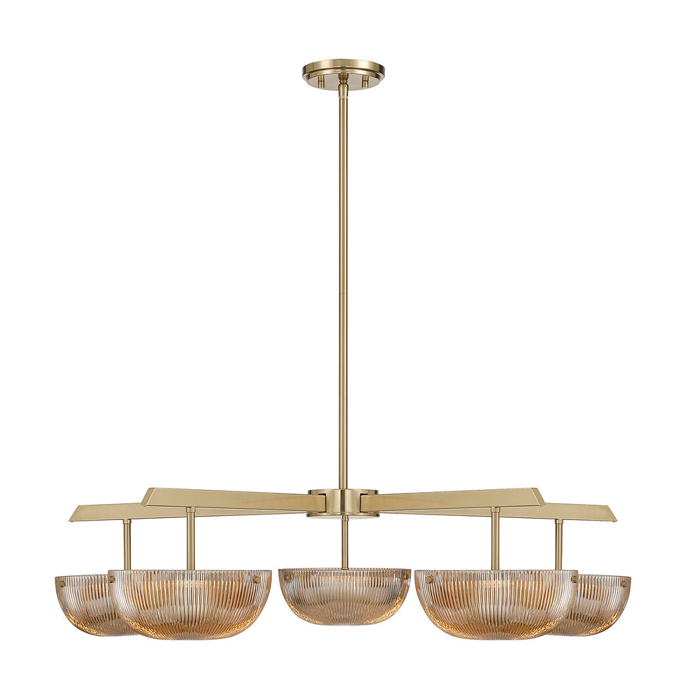 Savoy House - LED Chandelier - Hubbard - Noble Brass- Union Lighting Luminaires Decor