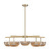 Savoy House - LED Chandelier - Hubbard - Noble Brass- Union Lighting Luminaires Decor