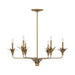 Savoy House - Six Light Chandelier - Strathmore - Antique Patina- Union Lighting Luminaires Decor