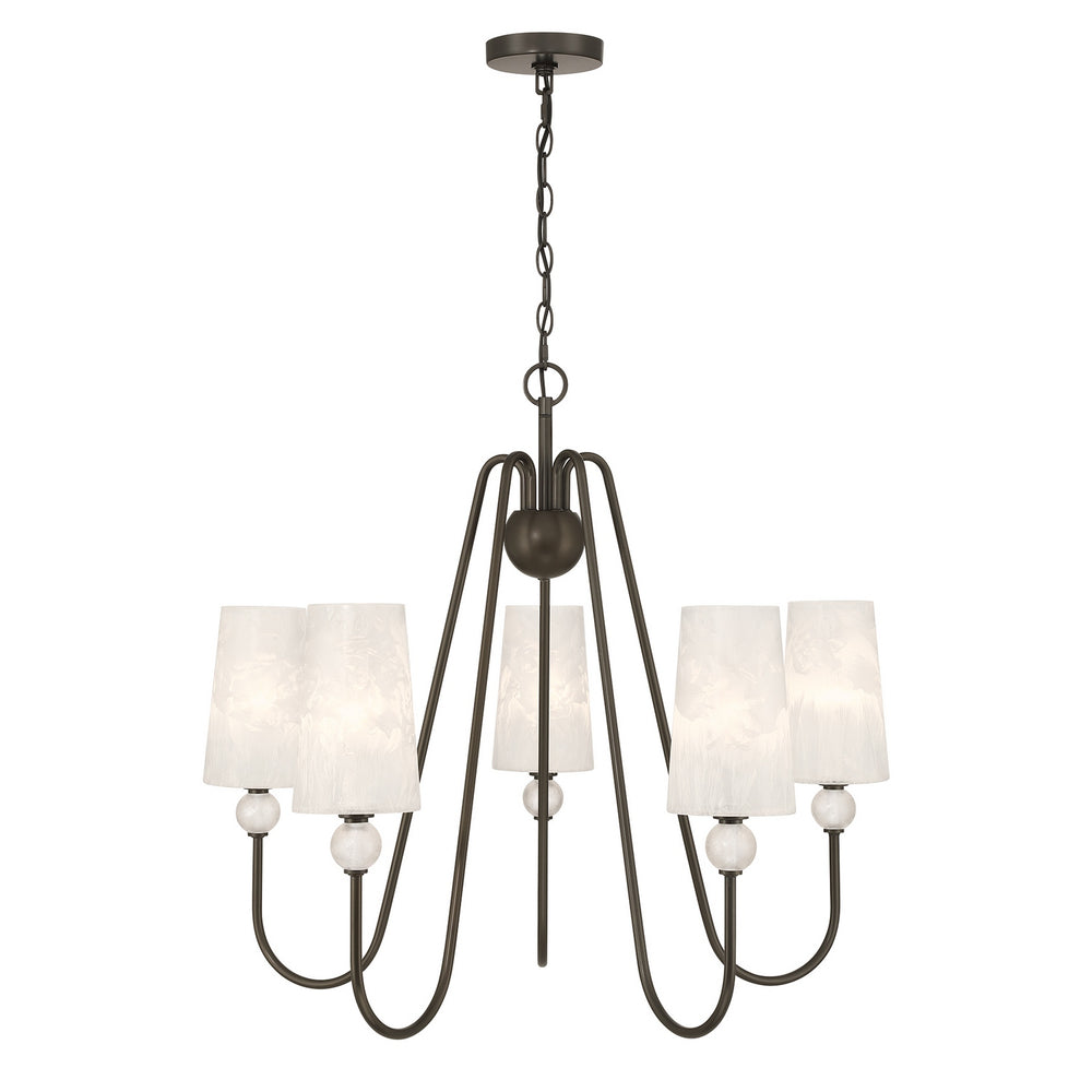 Savoy House - Five Light Chandelier - Sheldon - Mediterranean Bronze- Union Lighting Luminaires Decor