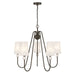 Savoy House - Five Light Chandelier - Sheldon - Mediterranean Bronze- Union Lighting Luminaires Decor