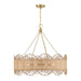 Savoy House - Eight Light Chandelier - Shawnee - Warm Brass- Union Lighting Luminaires Decor