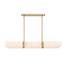 Savoy House - Four Light Chandelier - Chalfont - Warm Brass- Union Lighting Luminaires Decor