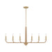 Savoy House - Six Light Chandelier - Cannon - Warm Brass and Rope- Union Lighting Luminaires Decor